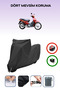 Black Lock Compatible Honda C100 Biz Compatible Motorcycle Tarpaulin Waterproof