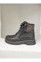 D25Kb-4250 Genuine Leather Boots with Zipper Detail - 3