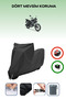 Black Lock Compatible Rks 125R Compatible Motorcycle Tarpaulin Waterproof