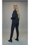 Special Design Paneled Black Bottom Top Set - 4