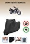 Black Lock Compatible Bisan Roadstar 250 Compatible Motorcycle Tarpaulin Waterproof
