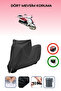 Black Lock Compatible King Motor Yb-150T-15 Compatible Motorcycle Tarpaulin Waterproof