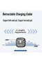 USB Adapter Storage Box with Retractable USB-C to USB-C Charging Cable - 7