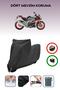 Black Lock Compatible Aprilia Tuono V4 1100 Factory Compatible Motorcycle Tarpaulin Waterproof