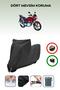 Black Lock Compatible Bisan Tornado Fkt 150 Compatible Motorcycle Tarpaulin Waterproof