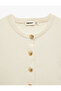 Regular Fit Buttoned Crew Neck Knit Vest - 5