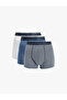 Cotton Patterned Multi-Colored 3-Piece Boxer Set