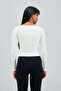 White Long Sleeve V-Neck Long Sleeve T-Shirt Galactic Aura Second Skin - 3
