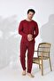 Long Sleeve Knit Men's Pajama Set - 4