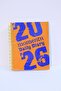 2026 Daily Agenda Y2K Moment Orange Orange Hard Cover Spiral Bound - 3
