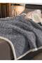 Flannel Simple Double Layer Quilted Quilt, Winter Bed Sheet Quilt, Composite Leisure Blanket - 3