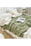 Thick Bed Blanket Double Side Lamb Cashmere Fleece Plaid Blanket - 3