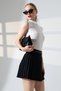 Pleated Belted Skirt with Inner Leggings - 6