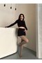 Women's Plush Thermal Pantyhose Tights Skin Color Winter - 2