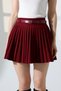 Pleated Belted Skirt with Inner Leggings - 7
