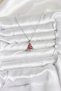 316L Steel Chain Silver Color Red Pine Tree Model Christmas Themed Women's Necklace - Tj-Bko10715 - 2