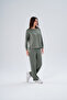Women's Green Bottom and Top Set, Comfortable Casual Set, Full Fit - 6