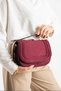 Women's Suede Shoulder Bag Burgundy