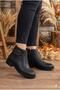 16142 Comfortable Buckle Detailed Non-Slip Sole Warm Lining Women's Boots - 3