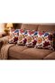 Digital Printed Premium 2-Piece Fabric Decorative Throw Pillow Cover 43X43 cm – 5 Different Patterns – Vibrant Colors - 5