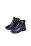 1091 Comfortable Buckle Detailed Non-Slip Sole Warm Lining Women's Boots - 5