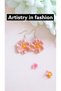 Yangsonghua Cute Earrings, Knitted Flower Design, Choose Your Color, Suitable for Daily Wear - 2