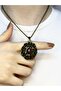 Natural Stone Amethyst Natural Stone Round Ancient Women's Necklace Euk48Amt