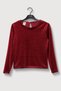 Dmb Girl's Stone Velvet Blouse 9-14 Years Old Red - 2