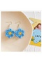 Yangsonghua Cute Earrings, Knitted Flower Design, Choose Your Color, Suitable for Daily Wear - 3
