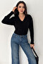 Women's V-Neck Knit Sweater – Cozy Neutral - 4
