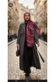 Bordo Soft pamuk şal - 2