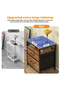 Nightstand with 2 Fabric Drawers, Premium Waterproof MDF & Sturdy Metal Frame - 4