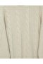 Hair Braid Pattern Yumoş Knitwear Sweater - Cream - 4