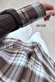 Knitwear Paneled Plaid Shirt 6K349 - 6