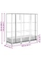 Raised Bed with Greenhouse Cover Rattan Look 120x40x123 cm - 3