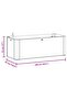 Garden Raised Bed with Self Watering System White 100x43x33 cm - 6