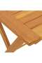 Garden Table Folding Natural 60 x 60 x 72 cm Solid Acacia Wood - 8