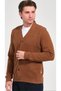 Classic and Stylish: Men's V-Neck Buttoned Cotton Cardigan - 6 Color Options Legendary Thessaloniki Fabric