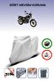 Gray Rear Bag Compatible with Asya Elegant 150 Compatible Motorcycle Tarpaulin Motor Cover