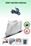 Gray Rear Bag Compatible Arora Max Jet Compatible Motorcycle Tarpaulin Motor Cover