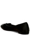 Women Satin Bow Embellished Ballerinas in Black - 3