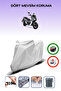 Gray Rear Bag Compatible Rks Freccia 125 Compatible Motorcycle Tarpaulin Motor Cover