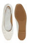 Women Satin Bow Embellished Ballerinas in White - 5