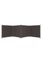4-Panel Room Divider Brown 698x180 cm Fabric - 2