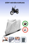 Gray Rear Bag Compatible Sym Symnh t 125 Compatible Motorcycle Tarpaulin Motor Cover