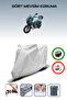 Gray Rear Bag Compatible with King Motor Arneb 150 Compatible Motorcycle Tarpaulin Motor Cover