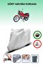 Gray Rear Bag Compatible with Kymco Ck 125 Pulsar Compatible Motorcycle Tarpaulin Engine Cover