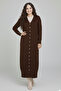 Mercerized Long Cardigan N3250 Brown