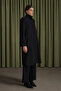Black Beaded Button Cap - 3