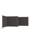 4-Panel Room Divider Brown 698x180 cm Fabric - 4